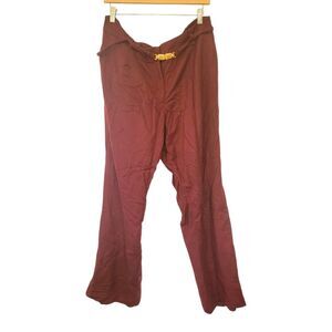 Talbots Heritage Wool Dress Pants Trousers In Burgundy Size 16W
